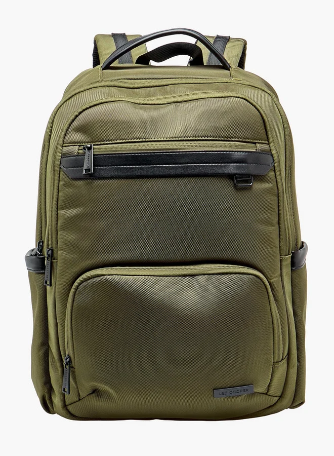 لي كوبر Textured Backpack With Adjustable Shoulder Straps